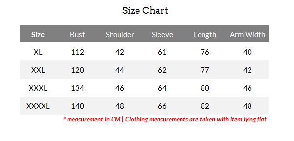 Leatherup Size Chart