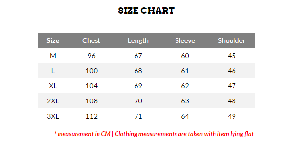 Korean Men S Size Chart