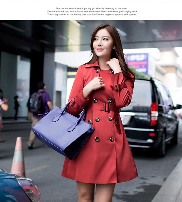 Women's Classic All-Weather Slim Fit Trench Coat - Winter Clothes