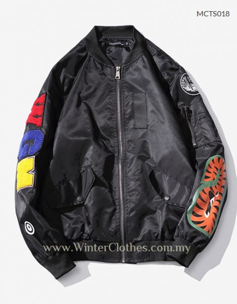 Unisex Hiphop Bomber Jacket - Winter Clothes