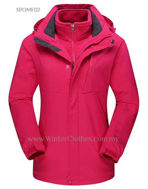3 In 1 Waterproof Breathable Venture Jacket for Women - Winter Clothes